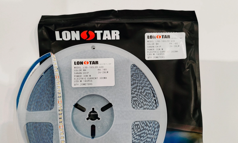 ریسه نواری درایور خور تراکم 180 در 3 رنگ 20 متری