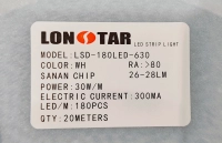 ریسه نواری درایور خور تراکم 180 در 3 رنگ 20 متری