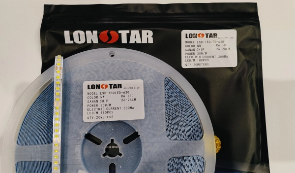 خرید ریسه نواری درایورخور تراکم ۱۸۰ سه‌رنگ ۲۰ متری | اتصال مستقیم ۲۲۰ ولت