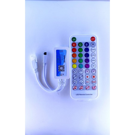 خرید درایور RGB SP611 تک‌خروجی | کنترلر هوشمند LED با ریموت و اپلیکیشن