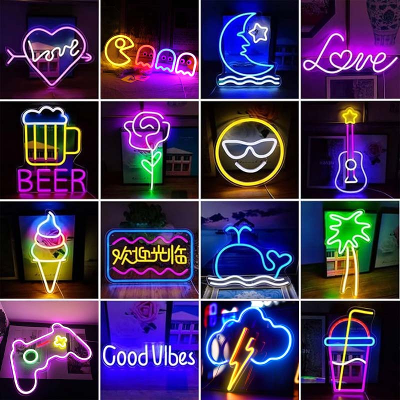 نمونه تابلو های نئونی